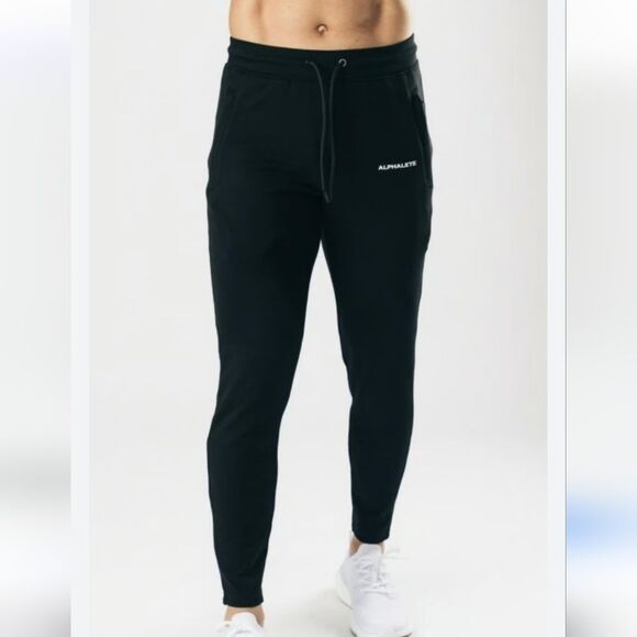 Alphalete Black Essential Joggers Pants - Picture 1 of 9